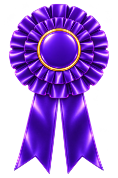 Purple rosette