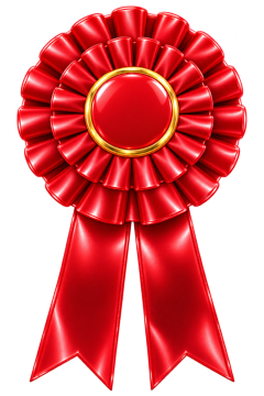 Red rosette